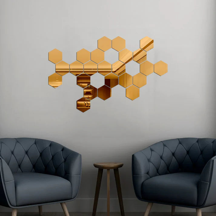 Espejos Decorativos Hexagonales