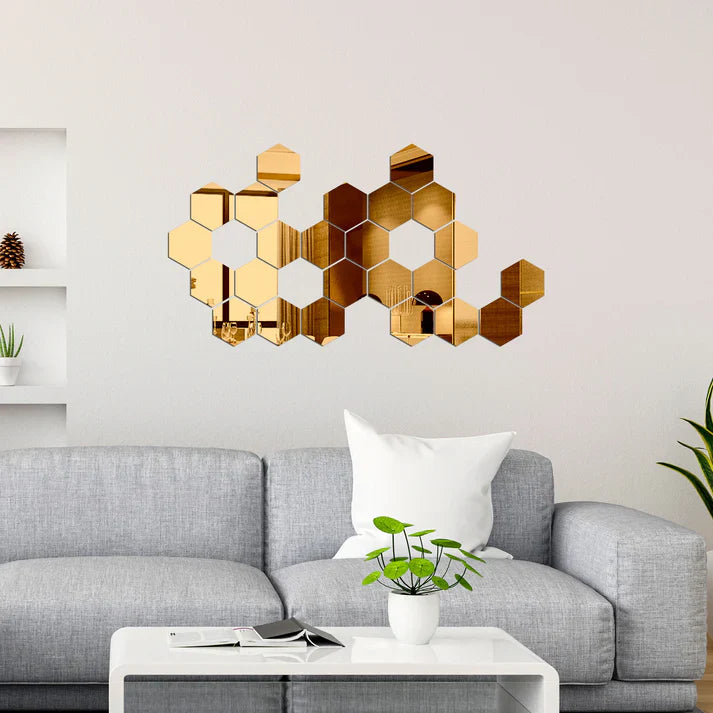 Espejos Decorativos Hexagonales