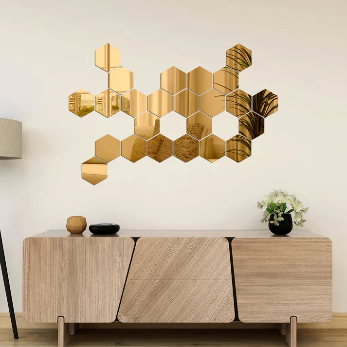 Espejos Decorativos Hexagonales
