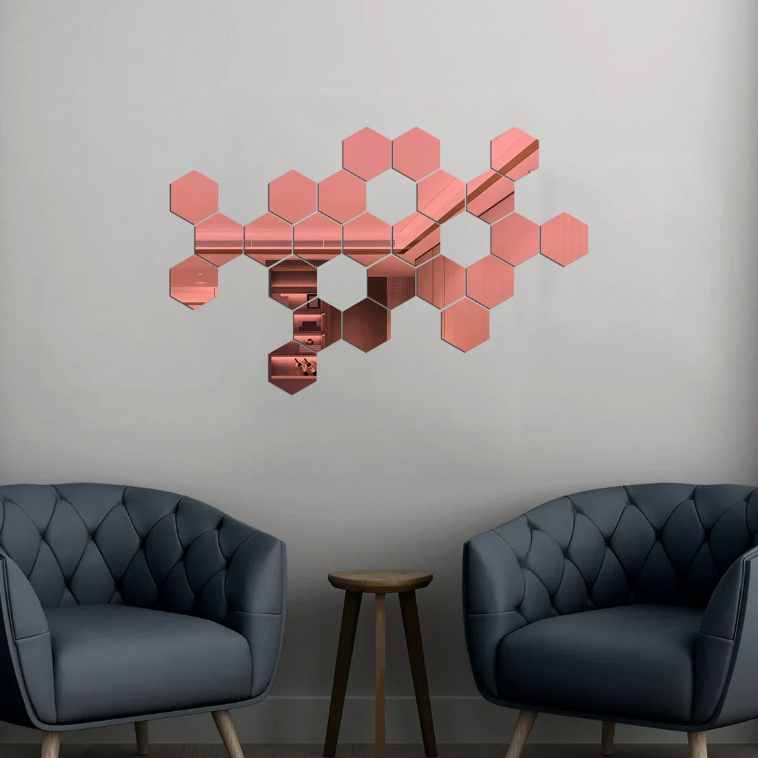 Espejos Decorativos Hexagonales