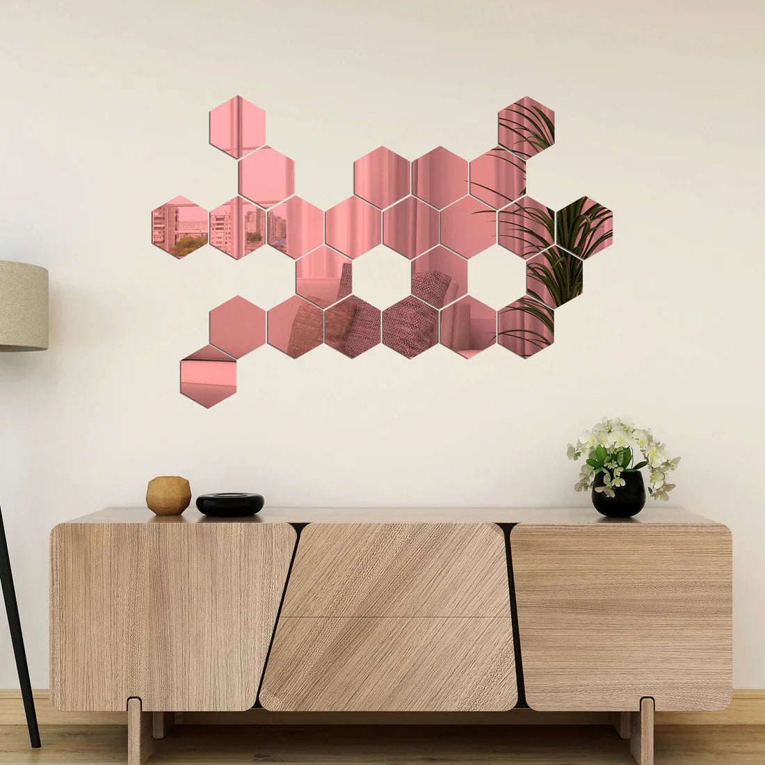Espejos Decorativos Hexagonales
