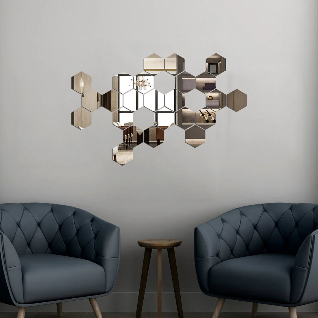 Espejos Decorativos Hexagonales